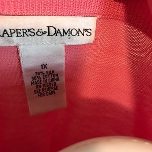 draper and damons Tops - Drapers and Damon’s silk and cotton top draper and damons Tops - Drapers and Damon’s silk and cotton top
